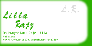 lilla rajz business card